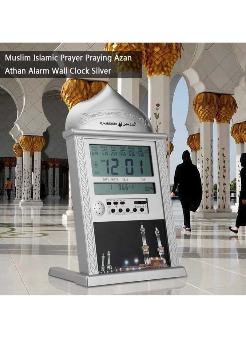 Generic - Islamic Clock Prayer Clock, Muslim Clocks, 1pc Muslim Islamic Prayer Clock, Praying  Alarm Wall Clock - Image 1