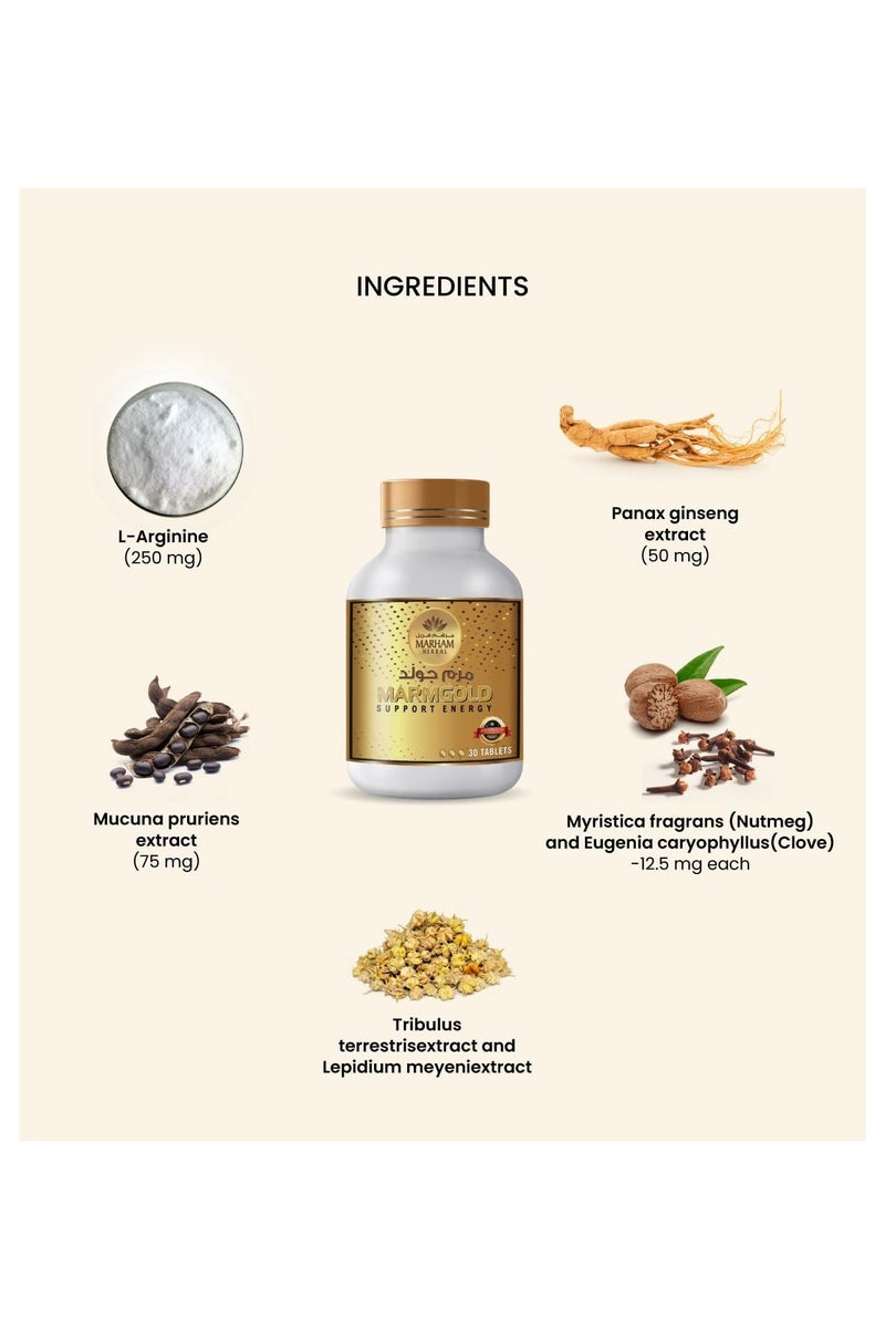 MARHAM HERBAL Marmgold  (30 Tablets) - Image 3