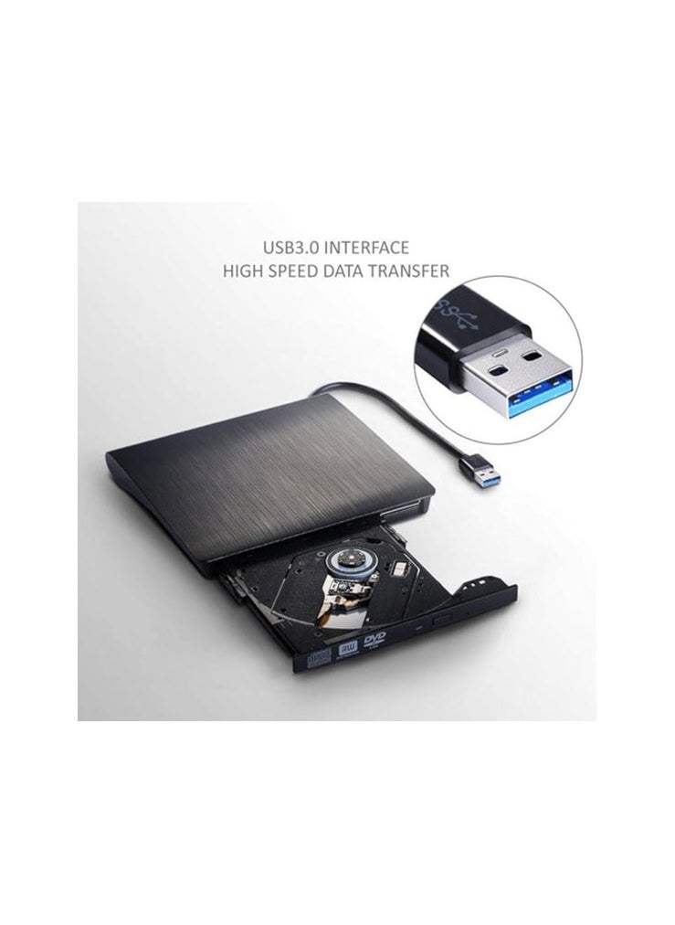 ماركة غير محددة - محرك أقراص ضوئي خارجي USB 3.0 DVD RW CD للابتوب والكمبيوتر المكتبي والنوت بوك والكمبيوتر - Image 1