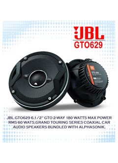 JBL JBL GTO629 6.5" Grand Touring Series Car Audio Speakers - 2-Way, 360 Watts MAX Power, Factory-Sized Replacement Includes Iron Crush Cleaning Cloth  - Image 2