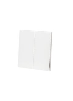 Donmarco 2 Gang 2 Way Switch – Ultra Thin Glass, Sleek Dual Control Light Switch (Matt White), modern durable sleek, light switch wall switch electric switches  - Image 2