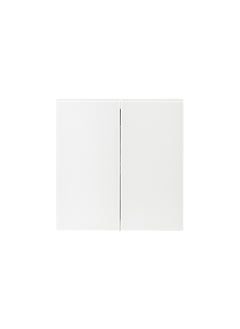Donmarco 2 Gang 2 Way Switch – Ultra Thin Glass, Sleek Dual Control Light Switch (Matt White), modern durable sleek, light switch wall switch electric switches  - Image 1