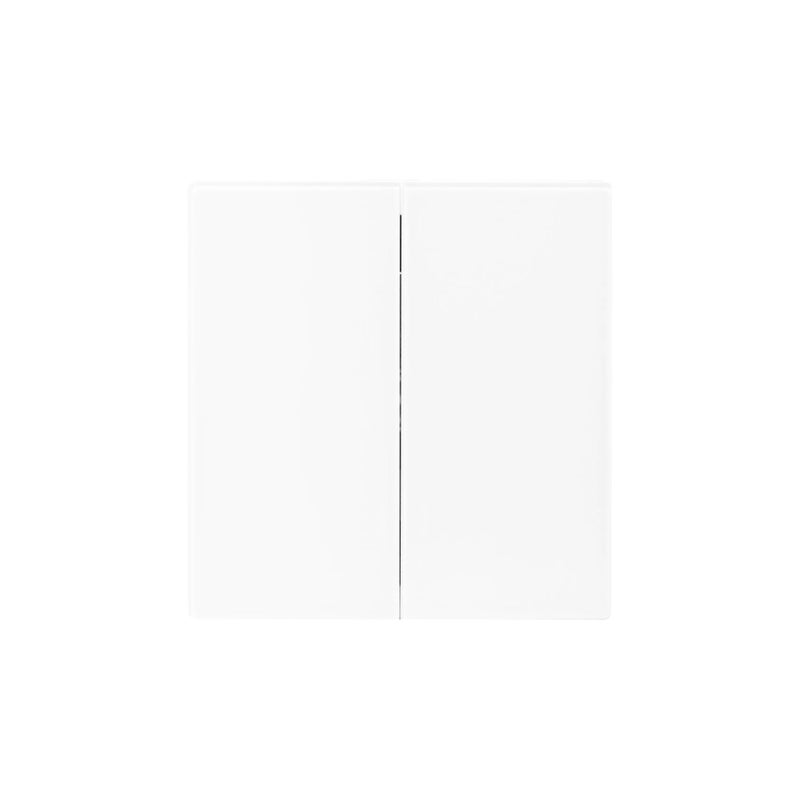 Donmarco 2 Gang 2 Way Switch – Ultra Thin Glass, Sleek Dual Control Light Switch (Matt White), modern durable sleek, light switch wall switch electric switches - Image 1