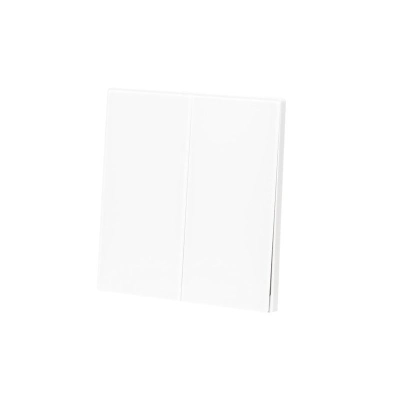 Donmarco 2 Gang 2 Way Switch – Ultra Thin Glass, Sleek Dual Control Light Switch (Matt White), modern durable sleek, light switch wall switch electric switches - Image 2