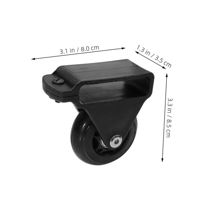 4Pcs Retractable Ladder Caster Wheels Extension Kit For Stable Noise Reduction Telescoping Accessories - Image 3
