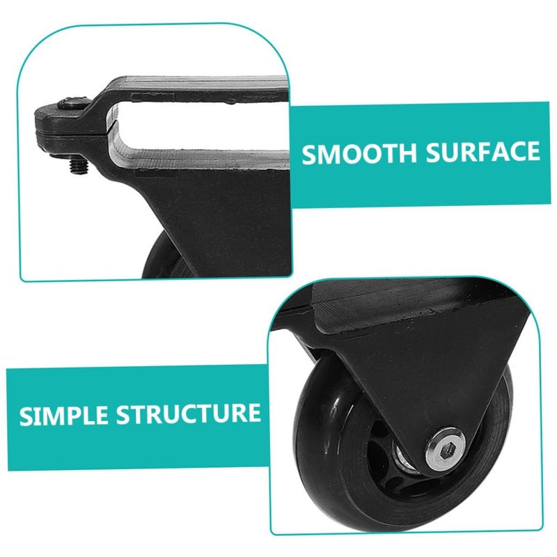 4Pcs Retractable Ladder Caster Wheels Extension Kit For Stable Noise Reduction Telescoping Accessories - Image 4