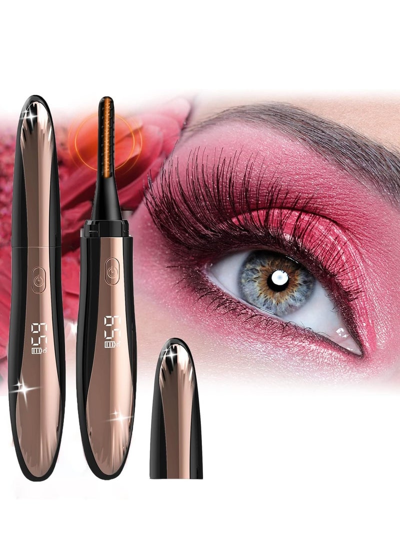 SYOSI Heated Eyelash Curlers, Rechargeable Electric Curler Eye lash Lash Lift-4 Temperature Mode-Type C Charge, Natural Curling 24H Long Lasting - Image 1