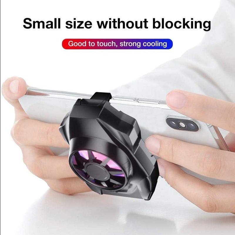 Mobile Phone Radiator Gaming Universal Colorful Dazzling Powered Cooling Fan for,Android Smartphones - Image 5