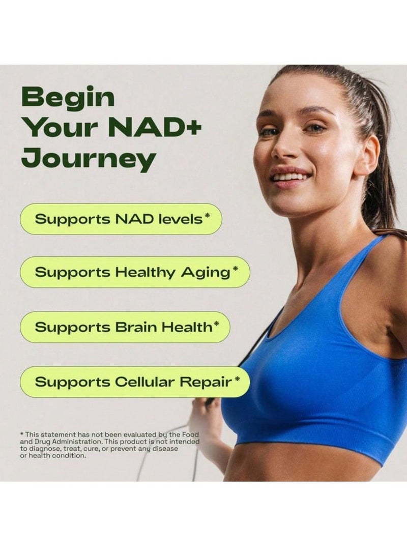 كاتا كور 250 مجم - مكمل غذائي NAD لدعم شيخوخة البشرة والطاقة والتركيز - 60 قطعة - مكملات الفيتامينات والعافية الرعاية الصحية الغذائية صالحة للأكل - Image 5