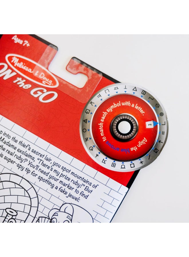 Melissa & Doug Secret Decoder Activity Book – Magic-Reveal Coloring, Decoder Wheel & Marker – Ages 7+ - Image 3