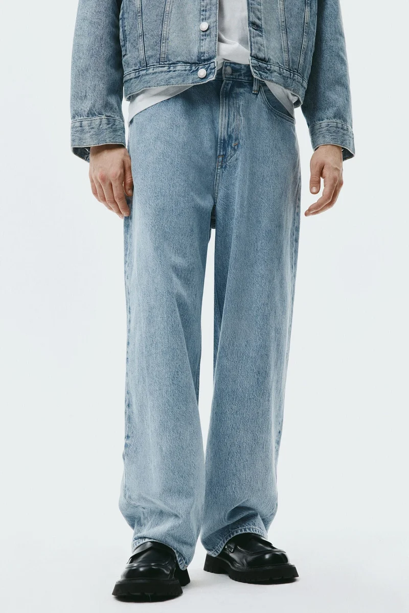 اتش اند ام جينز فضفاض