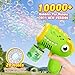 Yunaking Boys Toys for 38 Year Old 2 Pack Bubble Gun Machine Rechargeable Kids Toys Birthday Gifts for 3 4 5 6 7 8 Years Old Boy Girls Toddlers Ages 35 Valentines Easter Outdoor - Image 4