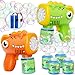 Yunaking Boys Toys for 38 Year Old 2 Pack Bubble Gun Machine Rechargeable Kids Toys Birthday Gifts for 3 4 5 6 7 8 Years Old Boy Girls Toddlers Ages 35 Valentines Easter Outdoor - Image 2