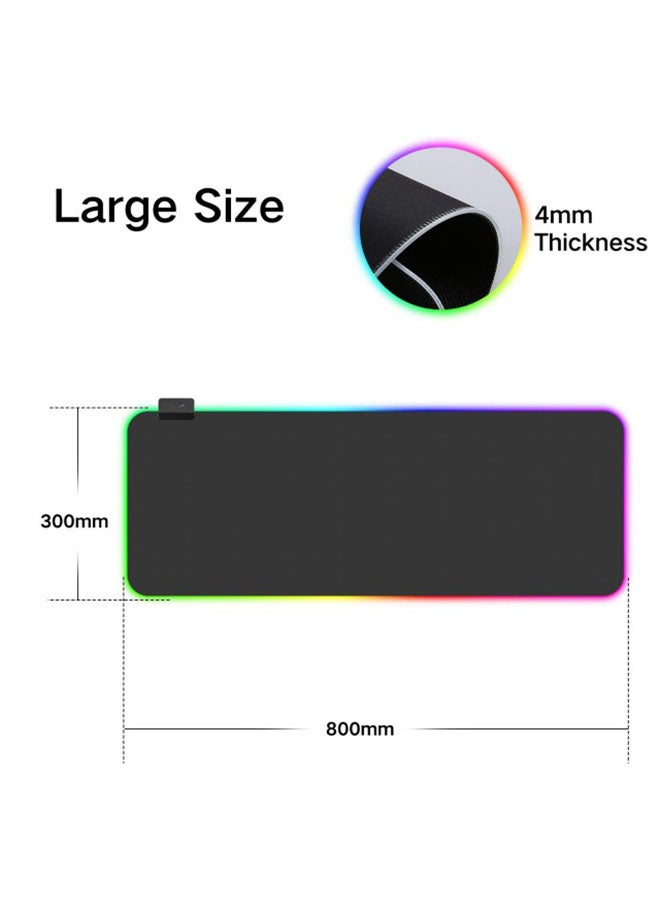 VINSOC Gaming RGB keyboard Mouse Pad - Image 2