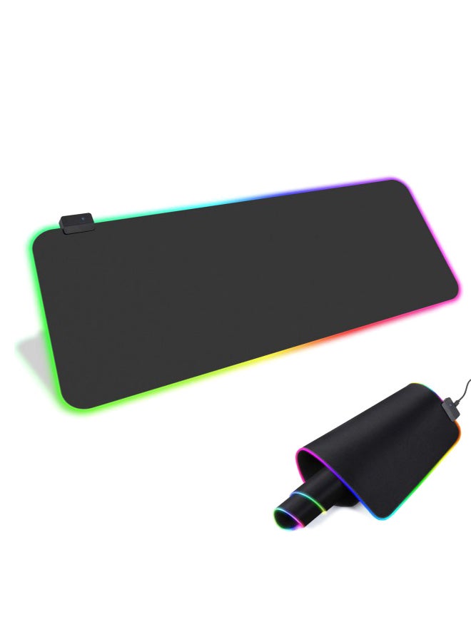 VINSOC Gaming RGB keyboard Mouse Pad - Image 1