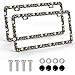 Pcnjozx 2PCS Floral License Plate Frames for Women Men Stainless Steel Decorative License Plate Holder Colorful Flower Car Accessories RustProof Universal Fit for Standard US Plates - Image 2