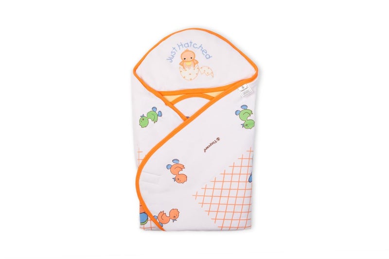 Tinycare Cotton Interlock New Born Sleeping Bag Cum Baby Bed/Carry Wrapper for Unisex Baby Beige Color (Cms 70X70) Free Size - Pack of 1 - Image 1