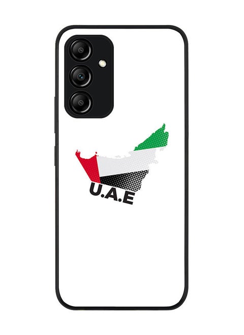 Rugged Black edge case for Samsung Galaxy A54 5G Slim fit Soft Case Flexible Rubber Edges Anti Drop TPU Gel Thin Cover - UAE Map