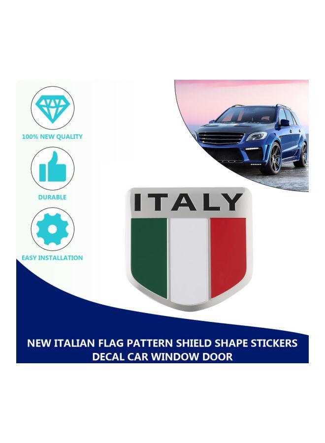 NIBEMINENT New Italian Flag Pattern Car Body Sticker - Image 5