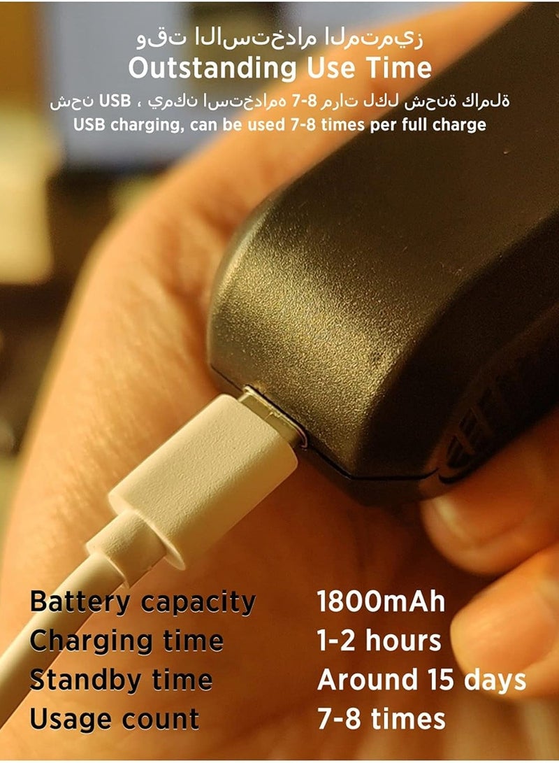 بخور مبخرة USB صغيرة محمولة دخون مسلم مع مشط بخور - Image 3