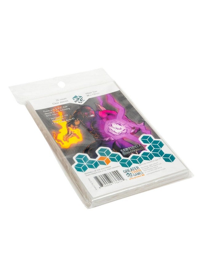 Greater Than Games: Card Sleeves: Large Size - 88x130 mm, 25 Sleeves, Clear, Acid Free & PVC Free, Card Game Protective Accessory - Image 3