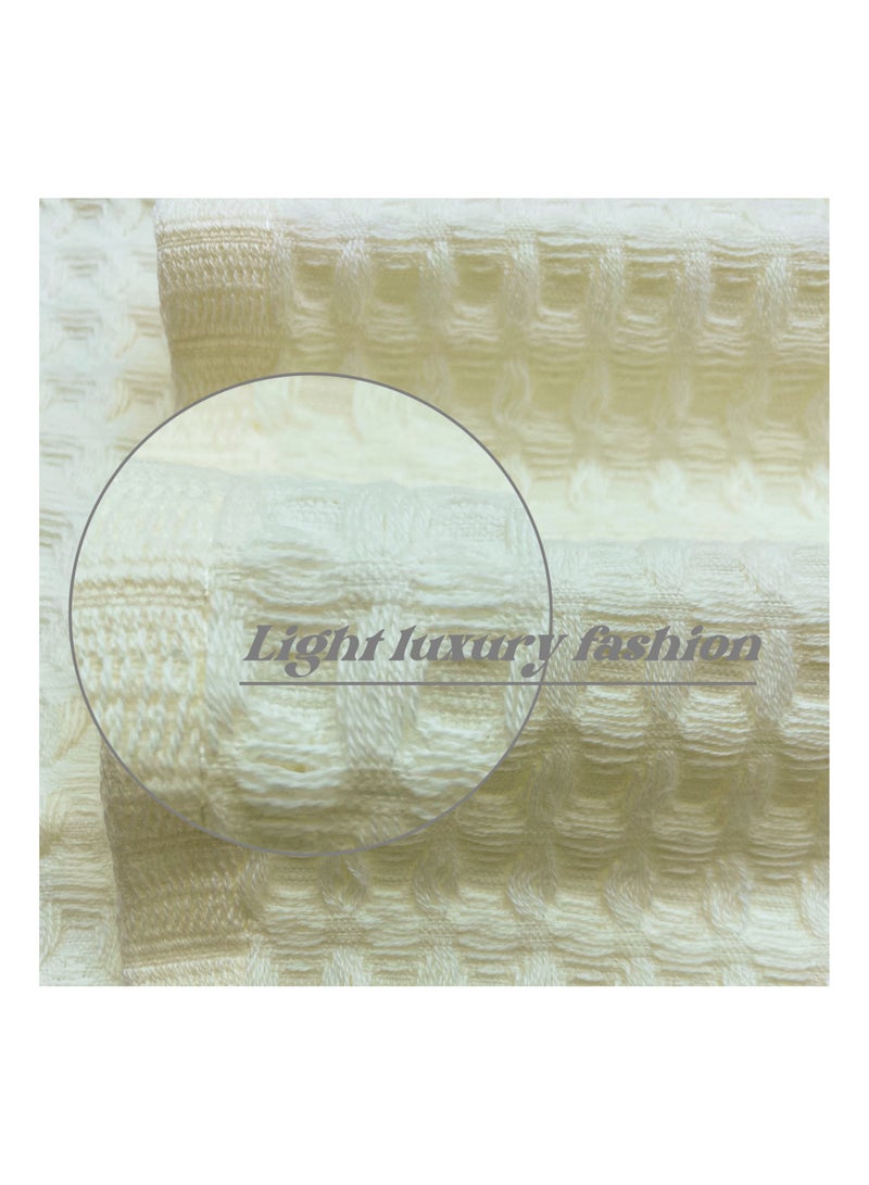 100% cotton waffle Japanese style bath towel (70 * 140cm), high water absorption, quick drying, soft, hotel quality bathroom towel and SPA (beige, bath towel 2 piece)  - Image 2