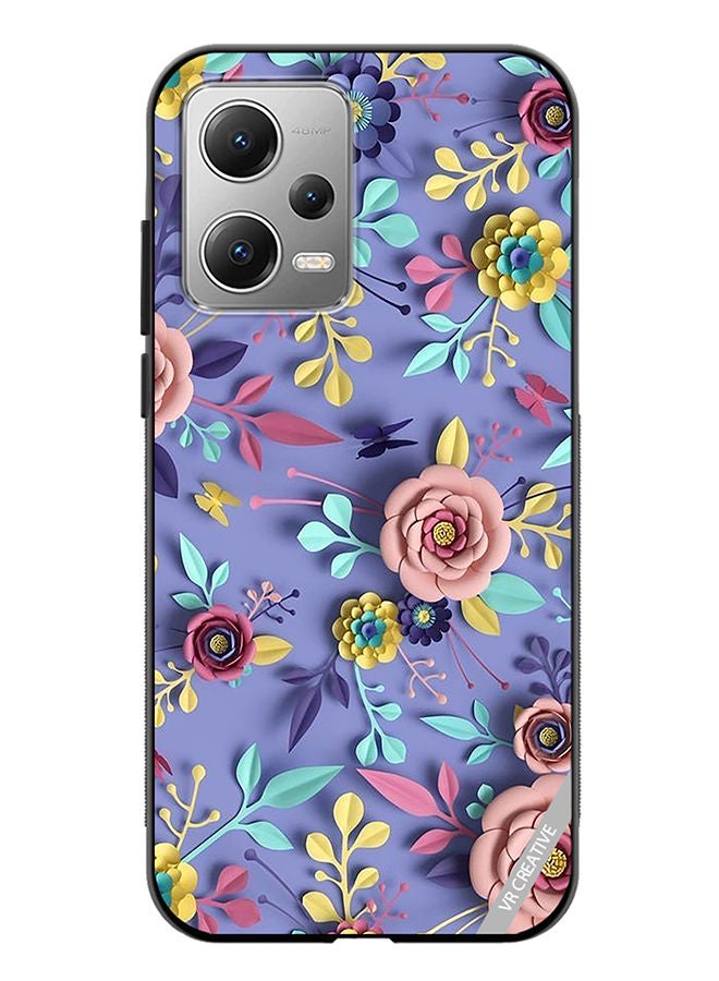 VR CREATIVE Protective Case Cover For Xiaomi Redmi Note 12 Flower Design Multicolour - Image 1