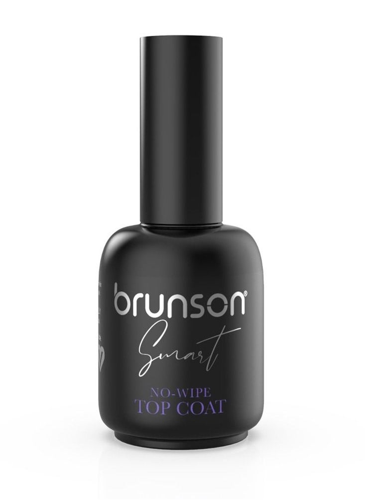 brunson Gel Nail Polish Smart Nail Top Gel Polish 15ml No wipe Top Coat for Nails Long Lasting Gel Polish Top Coat Gel for Chip Free Shine Strengthens Weak Brittle Healthy Nails Soak Off UV Gel Polish 
