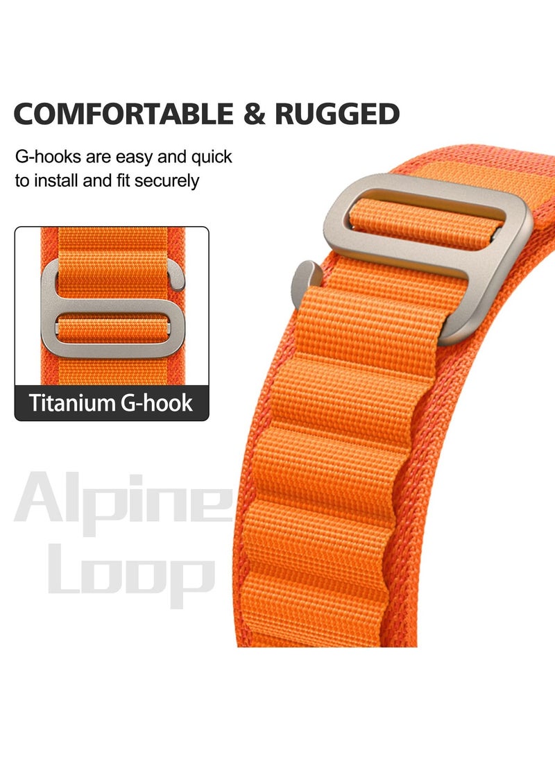 BORTONY Alpine Loop Compatible with Apple Watch Band 38mm 40mm 41mm for Women Men Rugged G-Hook and Adjustable Sport Watch Band for iwatch Ultra SE Series 8 7 6 5  - Image 4