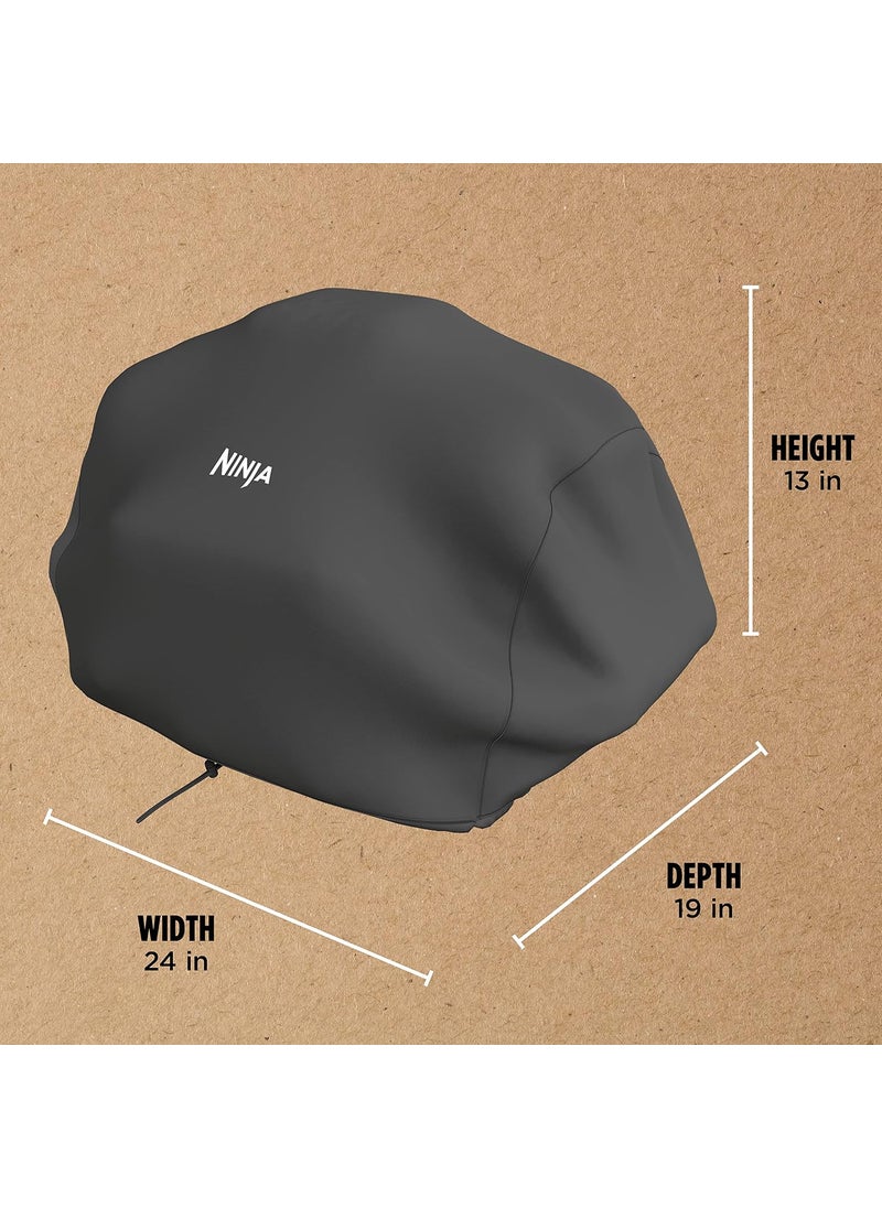 Ninja Ninja XSKCOVER Premium Outdoor Cover Compatible Woodfire Grills OG700 Series WaterResistant AntiFade Fabric Lightweight Black 19 x 24 x 13  - Image 2