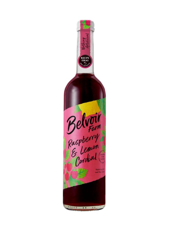 Belvoir Farm Raspberry & Lemon Cordial Drink 500ml - Image 1