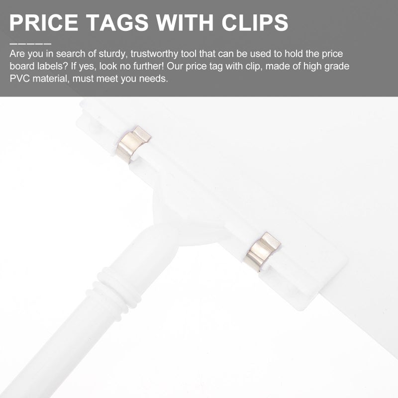 Clip Signs for Retail Stores, Durable PVC Material with Erasable Design - Image 4