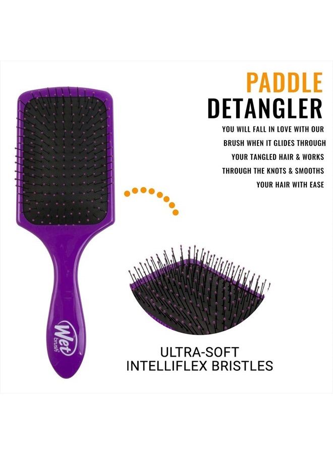 Wet Brush Paddle Detangler Brush, Purple, 1 Count - Image 2