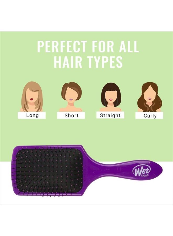Wet Brush Paddle Detangler Brush, Purple, 1 Count - Image 3