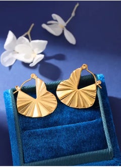 NOON'S UP Elegant Stainless Steel Gold Plated Earrings For Women  - Image 1