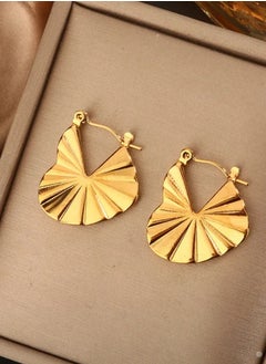 NOON'S UP Elegant Stainless Steel Gold Plated Earrings For Women  - Image 2