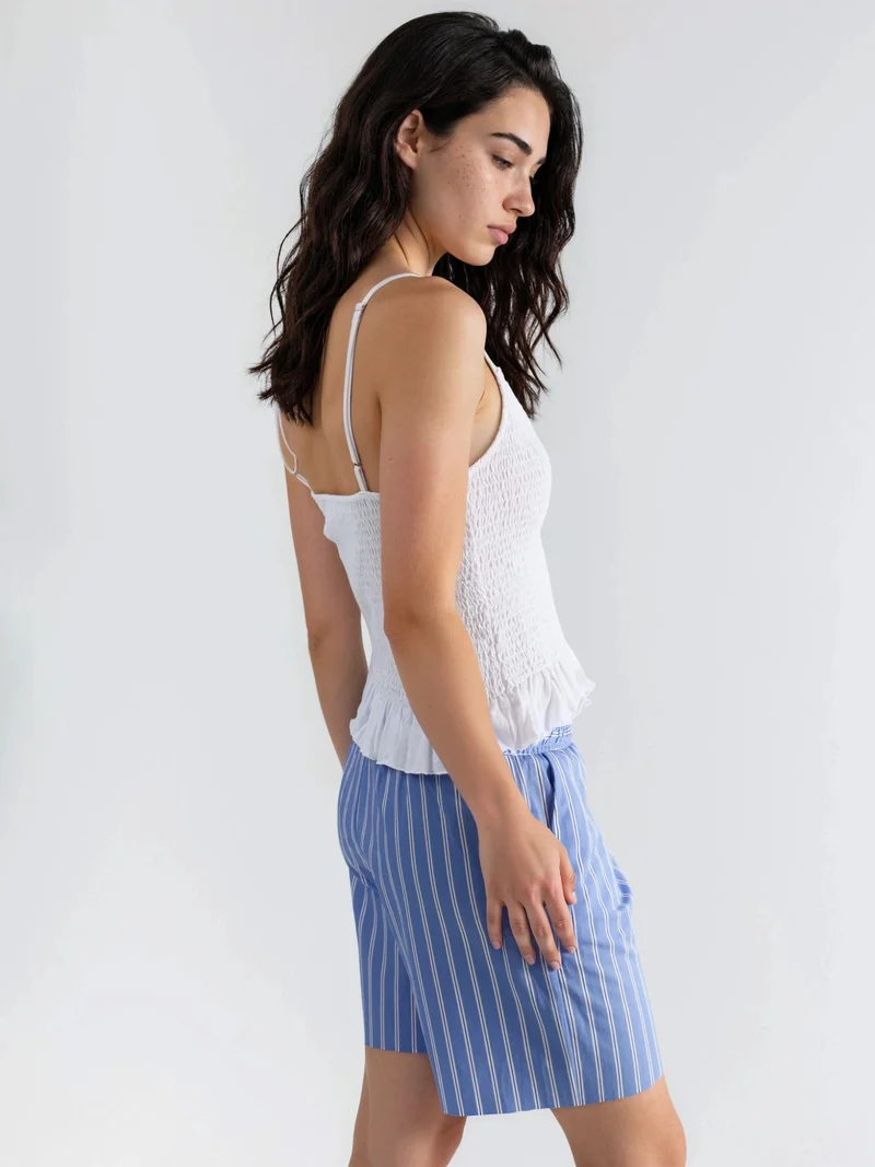Busem BUSEM Frilly V-Neck Crop Blouse