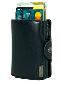Classic Milano Classic Milano Faux Leather RFID Blocking Pop Up Wallet for Men and Women - Automatic Card Holder Wallet with Pop-up Design - Secure, Compact Credit Card Holder for Men - Stylish Wallet for Men & Women’s RFID Card Wallet  - Image 2