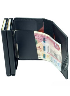 Classic Milano Classic Milano Faux Leather RFID Blocking Pop Up Wallet for Men and Women - Automatic Card Holder Wallet with Pop-up Design - Secure, Compact Credit Card Holder for Men - Stylish Wallet for Men & Women’s RFID Card Wallet  - Image 3