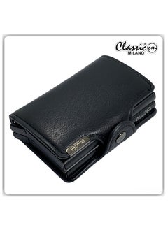 Classic Milano Classic Milano Faux Leather RFID Blocking Pop Up Wallet for Men and Women - Automatic Card Holder Wallet with Pop-up Design - Secure, Compact Credit Card Holder for Men - Stylish Wallet for Men & Women’s RFID Card Wallet  - Image 1