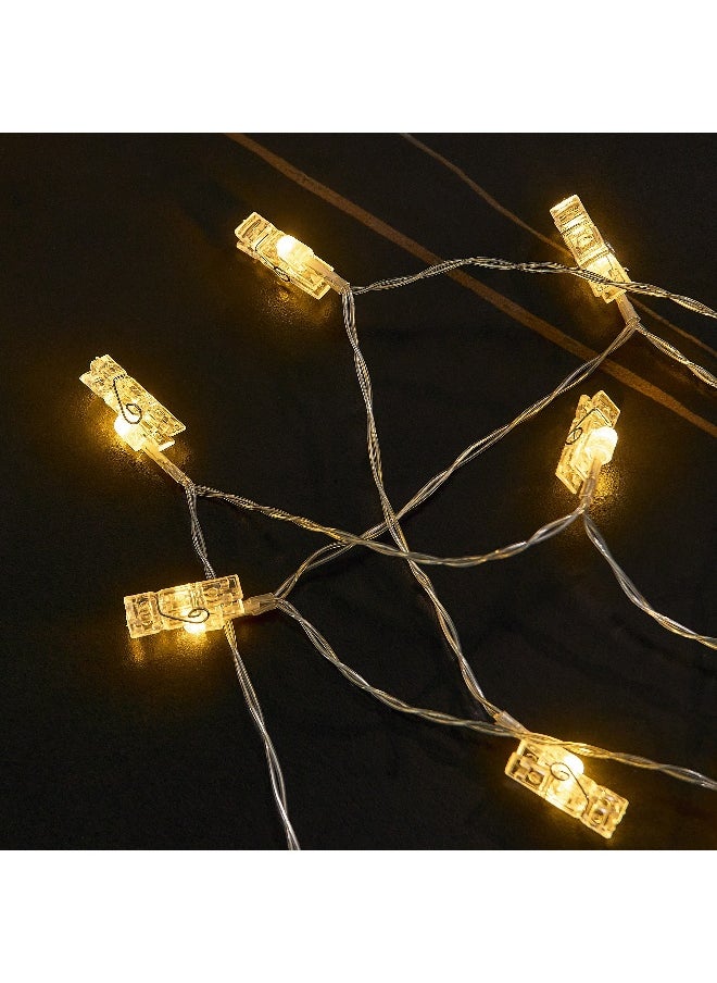 Home Box Luna 10 LED Warm White Photo Clip String Light  - Image 3