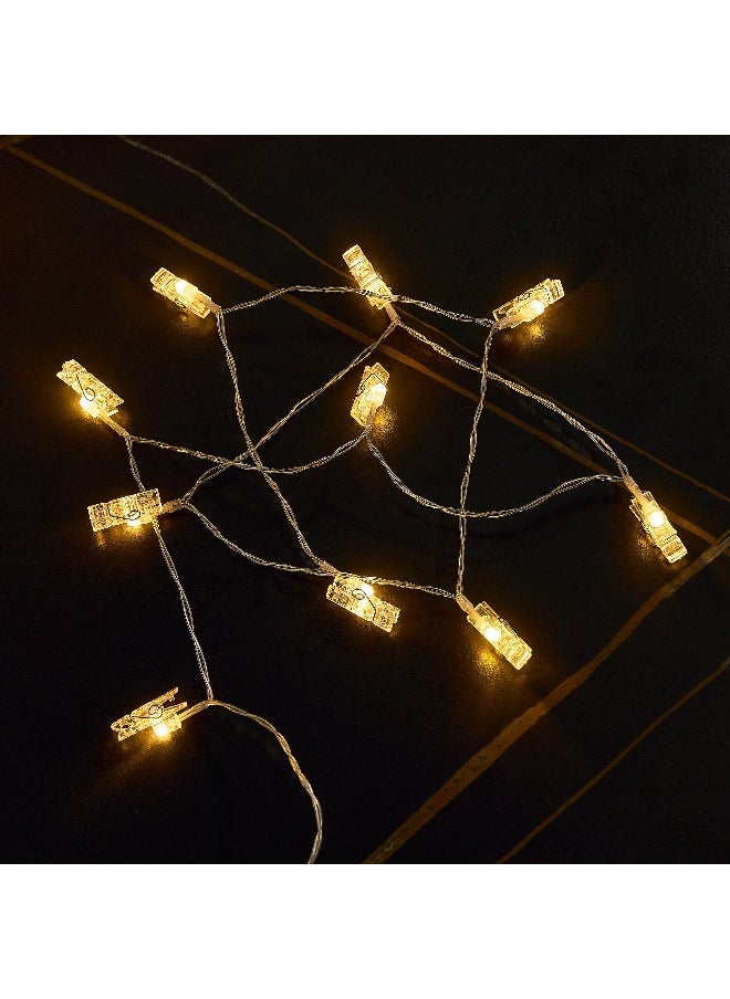 Home Box Luna 10 LED Warm White Photo Clip String Light  - Image 1