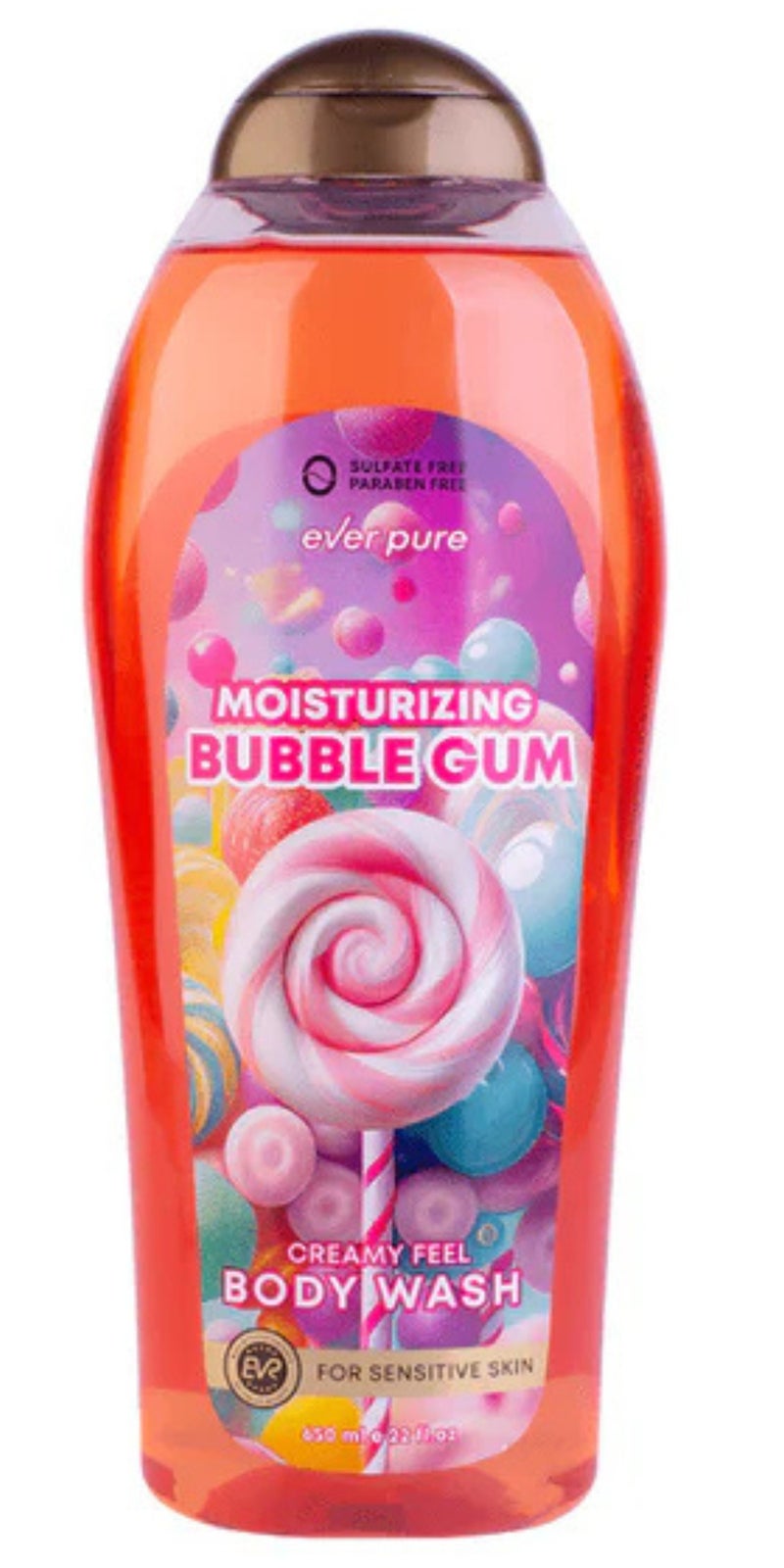 Moisturizing Bubble Gum Body Wash for Sensitive Skin 650ML
