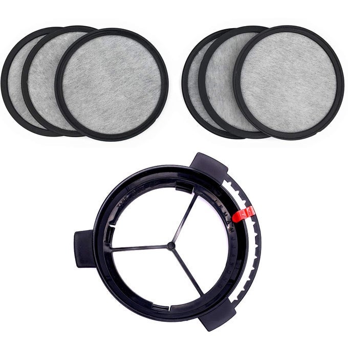 REPLACEMENT COFFEE MAKER WATER FILTRATION SET FILTER DISK WITH FRAME FOR MR COFFEE BREWERS COFFEE MAKER WATER FILTRATION KIT 6 MONTHS SUPPLY1DISK FRAME 6FILTER DISKS