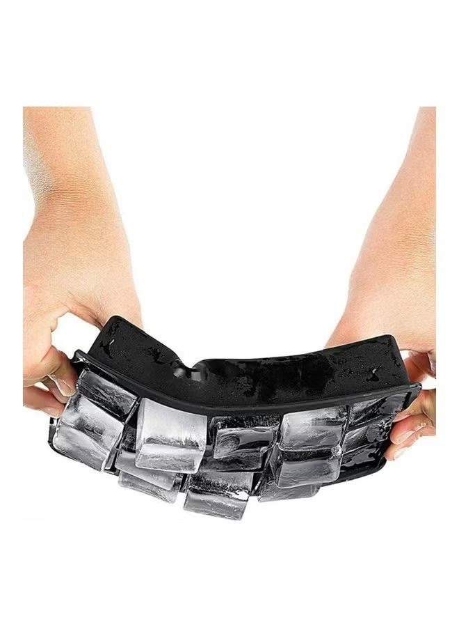 قالب ثلج كبير من السيليكون بقاعدة - صواني ثلج قابلة للتكديس للمشروبات والحساوى، سهل الفتح وخالي من BPA (مقاس ١٨ ١٢ ٤ سم) - Image 4