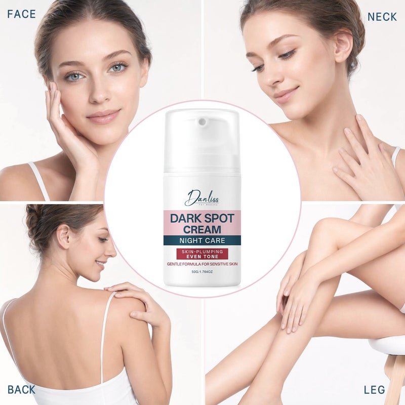 Danliss Night Cream for Dark Spot Corrector 50g - Vacuum-press formula for sensitive skin, plumping, brightening, and fading dark spots - Image 4