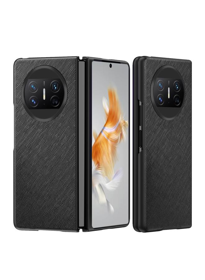 اس-توب جراب لهاتف Huawei Mate X3 Cross Texture، جراب هاتف شامل مقاوم للصدمات - Image 1