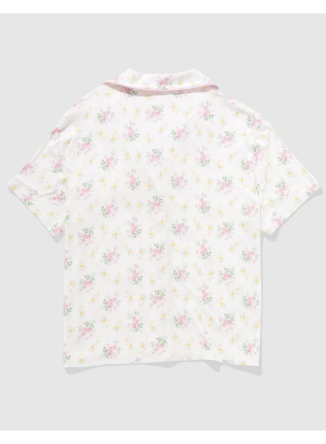Aerie Aerie Real Soft® Short Sleeve Pajama Shirt  - Image 4