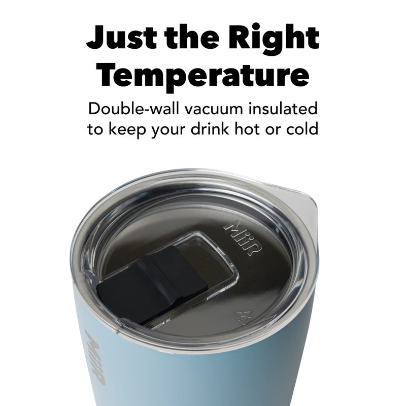 MiiR Tumbler, 12oz Insulated Stainless Steel with Press Fit Slide Lid – Splash Proof Design, Holds Hot & Cold Beverages, Stylish & Functional Cup Holder Compatible - Image 3