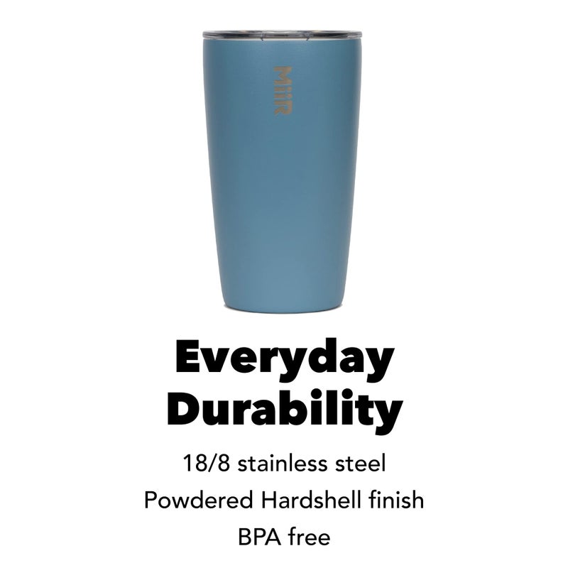 MiiR Tumbler, 12oz Insulated Stainless Steel with Press Fit Slide Lid – Splash Proof Design, Holds Hot & Cold Beverages, Stylish & Functional Cup Holder Compatible - Image 4
